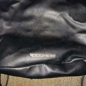 Black leather Victoria's Secret purse  medium